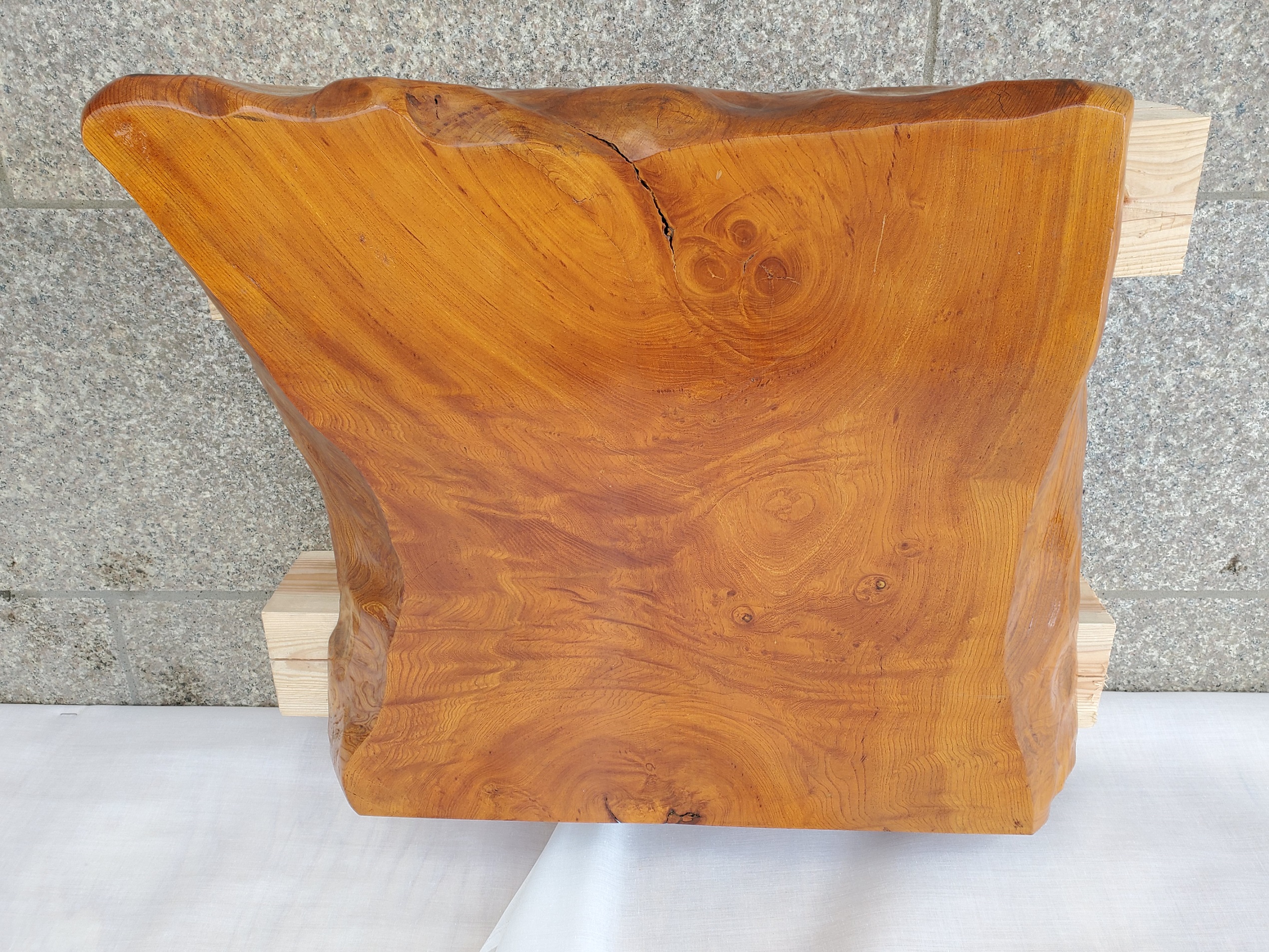 小豆杢 けやき S1172 ケヤキ 手作りの花台 木材 材料 板 欅 無垢一枚板 